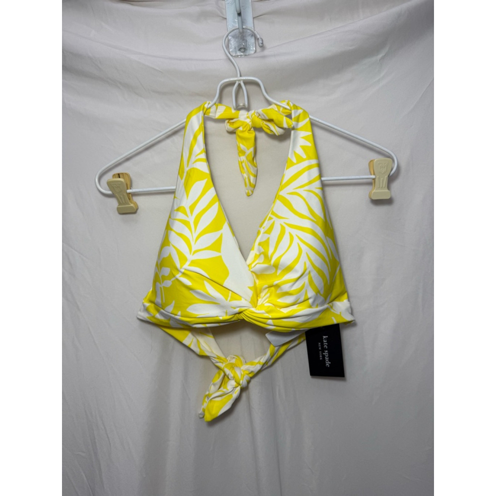 Kate Spade Women's Swim Top Size M Yellow NWT - Picture 3 of 5